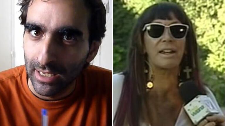 Andres Ignacio Granier y su Dubsmash de Moria Casán. (Foto: Web)