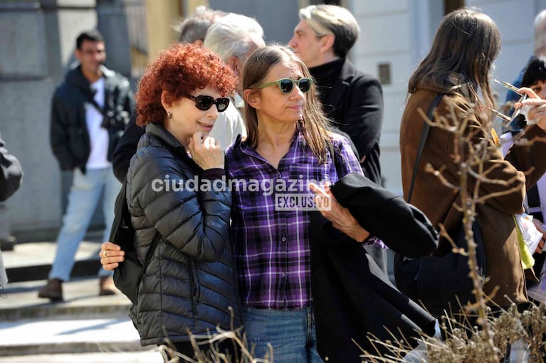 Andy Cherniavsky e Hilda Lizarazu en el último adiós a Miguel Zavaleta (Foto: Movilpress).
