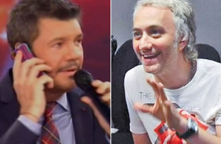 Andy Kusnetzoff se adjudicó, con mucho humor, el formato que usó Tinelli. (Fotos: Web y Captura TV)