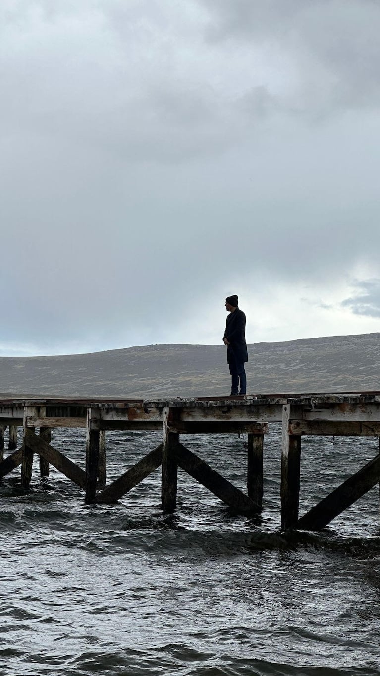 Ángel Carabajal en las Islas Malvinas