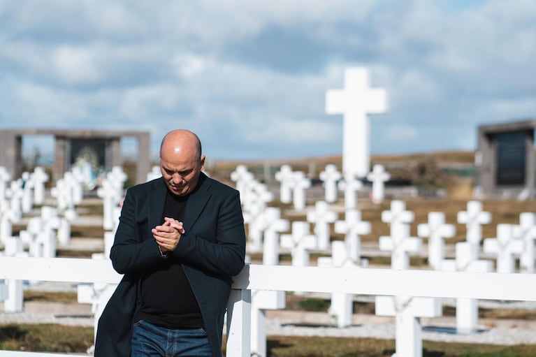 Ángel Carabajal en las Islas Malvinas