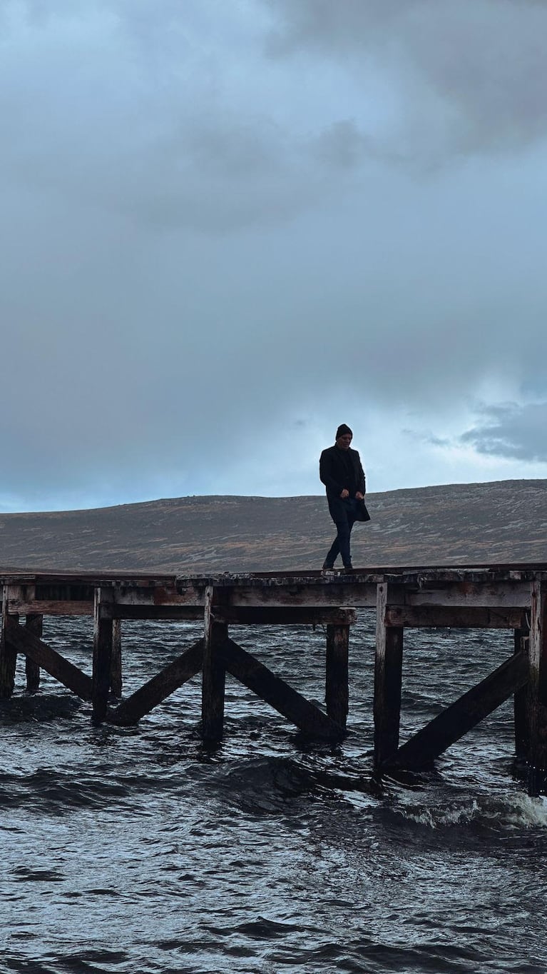 Ángel Carabajal en las Islas Malvinas