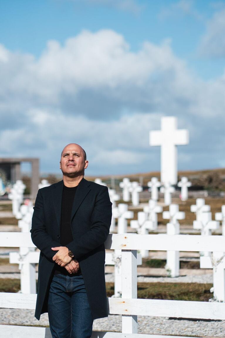 Ángel Carabajal en las Islas Malvinas