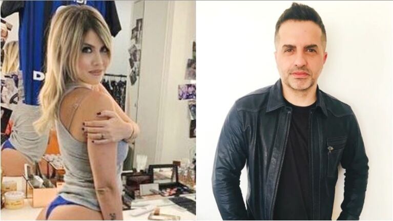 Ángel de Brito cuestionó una foto de Wanda Nara y ella la borró (Fotos: Twitter y Web)
