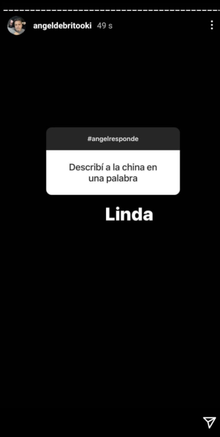 Ángel de Brito definió a China Suárez en una palabra: "Linda"