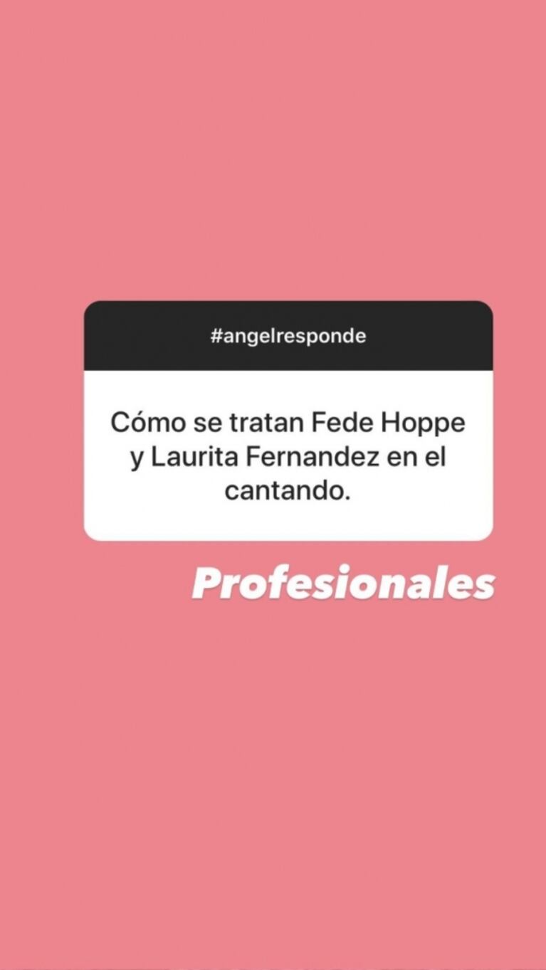 Ángel de Brito definió la relación detrás de cámara de Laurita Fernández y Federico Hoppe: "Profesionales"