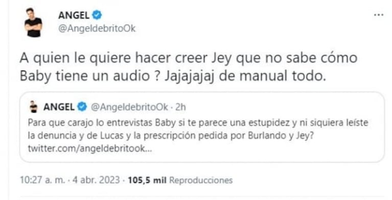 Ángel de Brito fue letal con Jey Mammon tras la entrevista con Baby Etchecopar: "Se hace el gil"