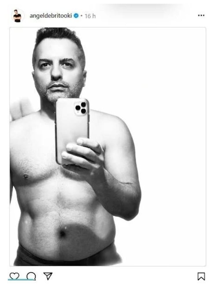 Ángel de Brito habló de la sensación por su foto luciendo sus abdominales: "La gente está loca"