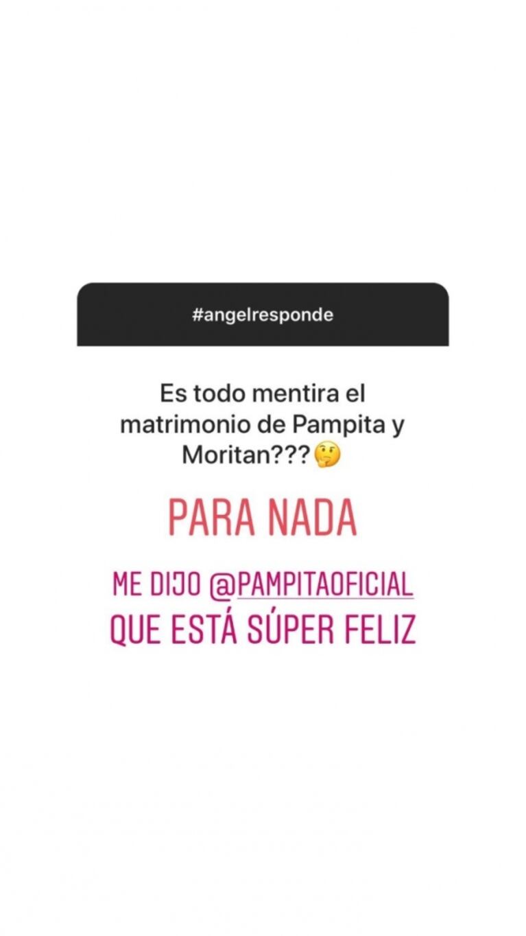 Ángel de Brito habló de la versión de que el matrimonio de Pampita es arreglado: "Ella me dijo que está feliz"