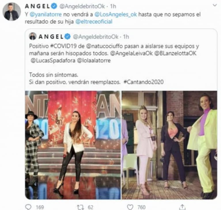 Ángel de Brito habló sobre la continuidad de Yanina Latorre en LAM, tras el hisopado a su hija Lola