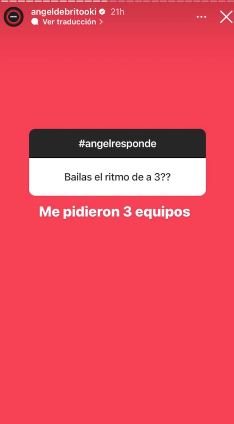 Ángel de Brito habló sobre la posibilidad de debutar en la pista del Bailando 2023