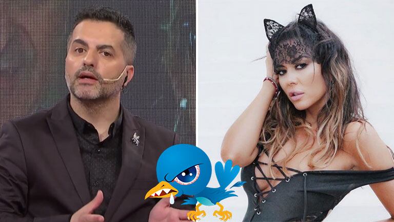 Ángel de Brito mandó al frente a Karina Jelinek en Twitter, y ella replicó. Foto: Instagram.
