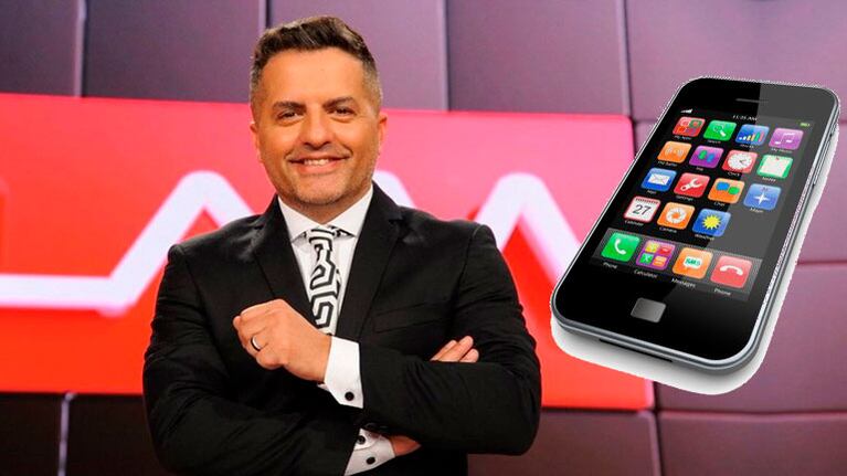 Ángel de Brito mostró sin querer los favoritos y el historial de búsqueda de su celular