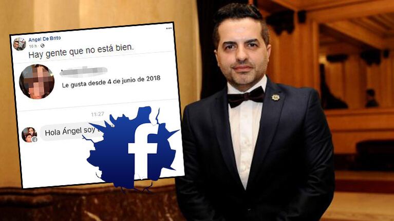 Ángel de Brito mostró un insólito mensaje privado que le enviaron: Hay gente que no está bien