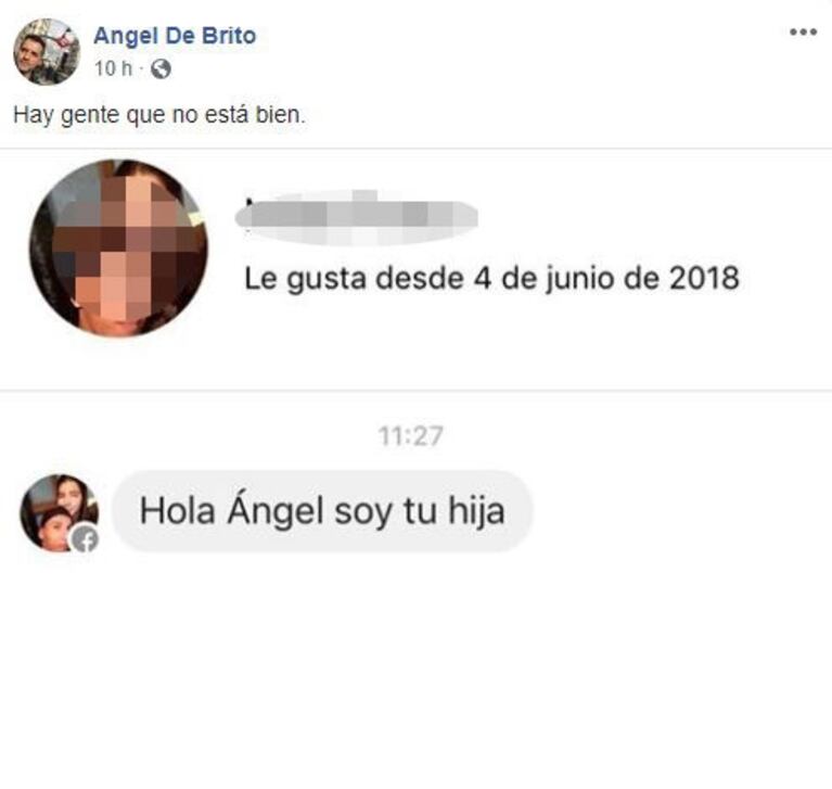 Ángel de Brito mostró un insólito mensaje privado que le enviaron: "Hay gente que no está bien"