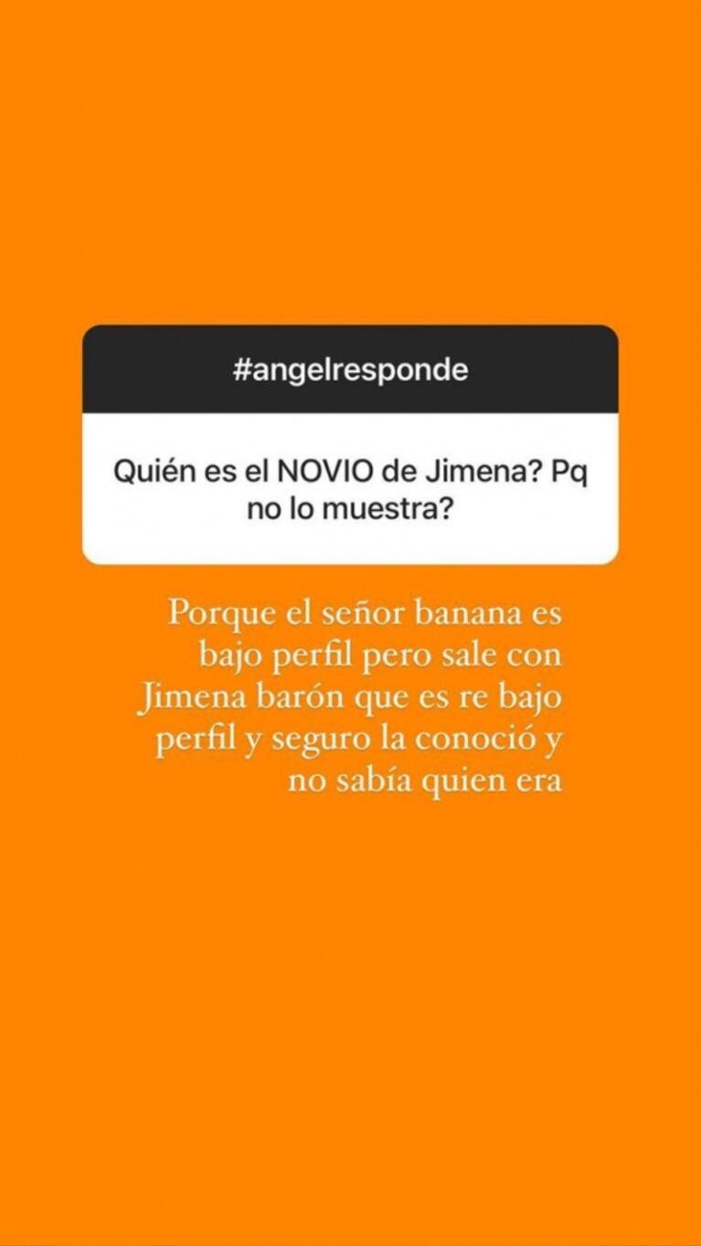 Ángel de Brito opinó con ironía del bajo perfil del novio de Jimena Barón: "Seguro no sabía quién era ella"