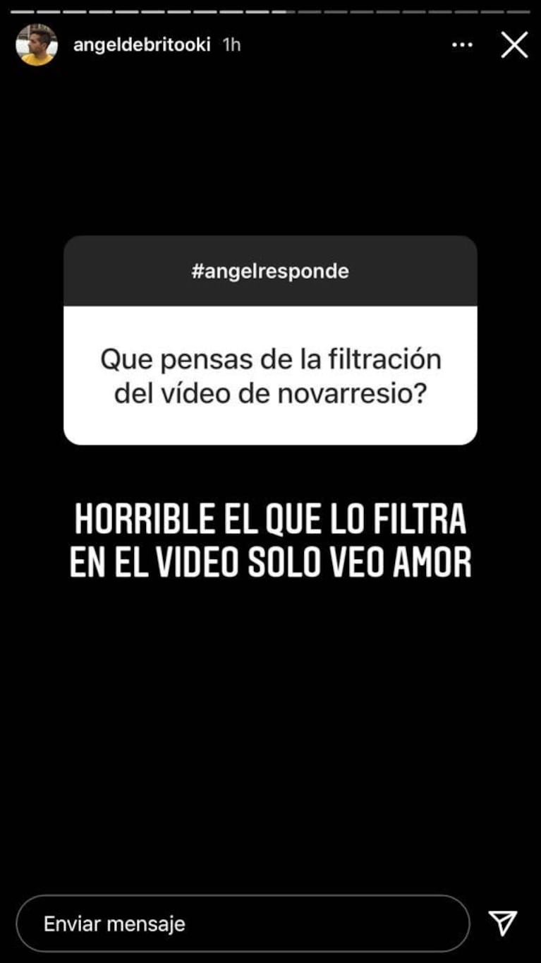 Ángel de Brito opinó de la filtración del video íntimo de Luis Novaresio con su pareja: "Solo veo amor"