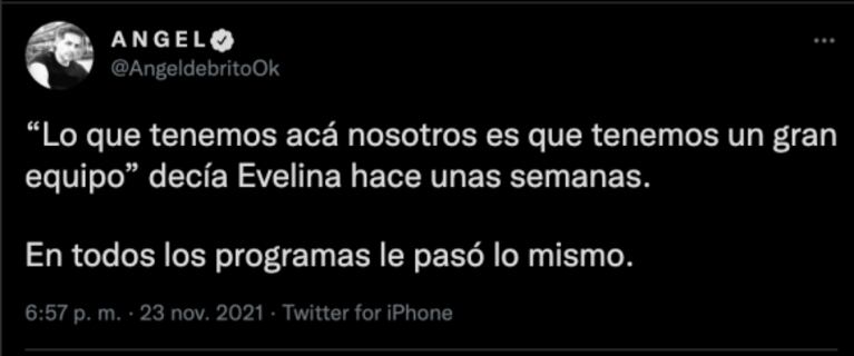 Ángel de Brito opinó filoso sobre la escandalosa renuncia de Evelyn von Brocke a Intrusos: "En todos los programas le pasó lo mismo"