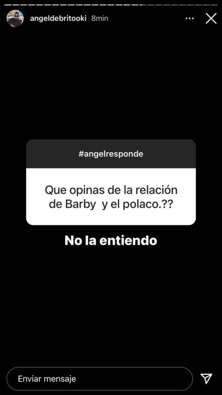 Ángel de Brito opinó sin filtro sobre la relación de Barby Silenzi y el Polaco: "No la entiendo"