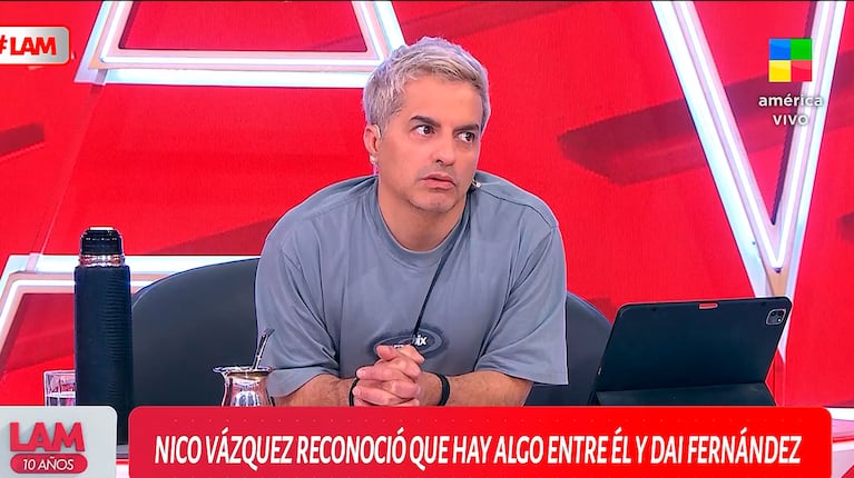 Ángel de Brito, picante con la China Suárez en LAM (Foto: captura de América TV)