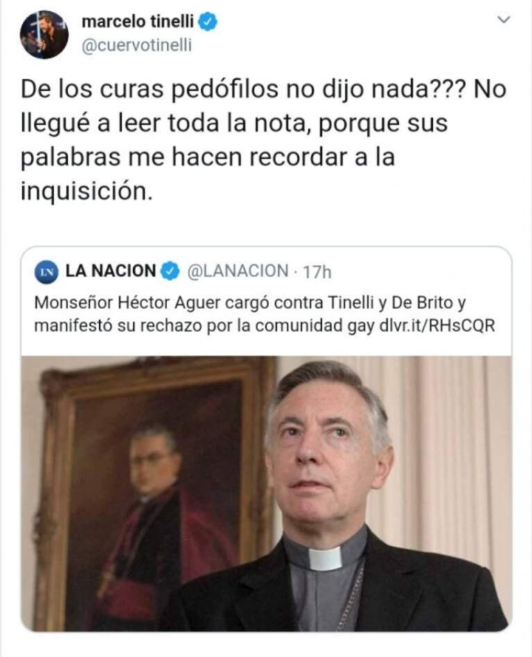 Ángel de Brito, picante contra Monseñor Aguer tras tildarlo de 'demonio': "Podríamos visitarlo con una nueva marcha de orgullo"