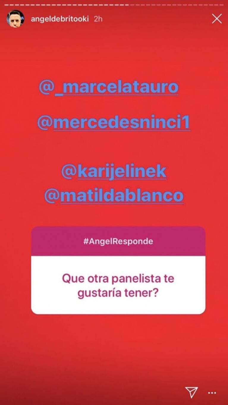 Ángel de Brito respondió si conduciría Intrusos y qué famosas le gustaría tener como "angelitas"