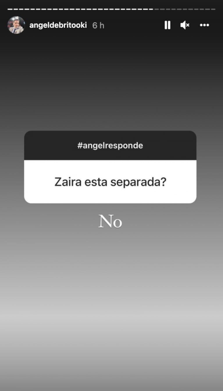 Ángel de Brito respondió sin vueltas si Zaira Nara estaba separada de su marido: "No"