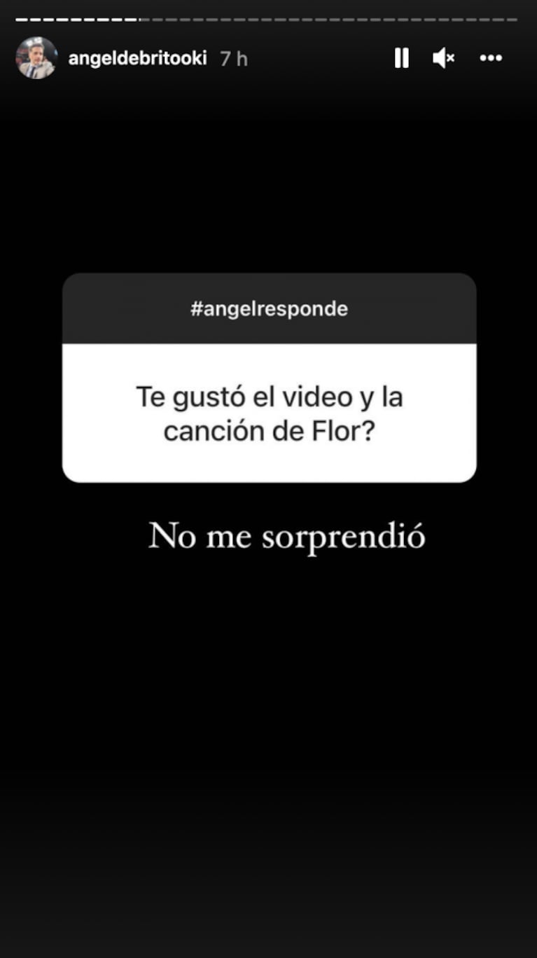 Ángel de Brito respondió tajante sobre la canción y el video de Flor Vigna: "No me sorprendió"