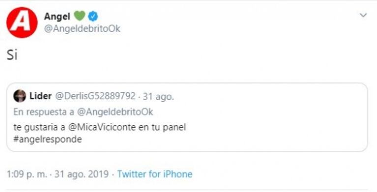 Ángel de Brito reveló que quiere incorporar a LAM a una panelista de Incorrectas: Mica Viciconte
