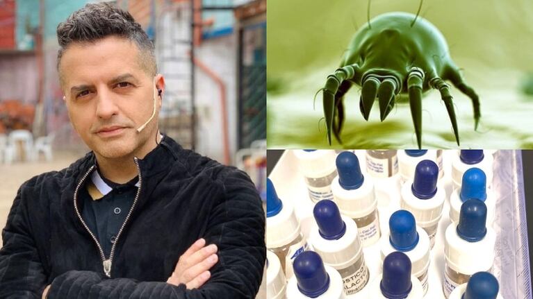 Ángel de Brito se hizo un test para saber a qué es alérgico y compartió su sorpresa: ¡Son un asco los ácaros!