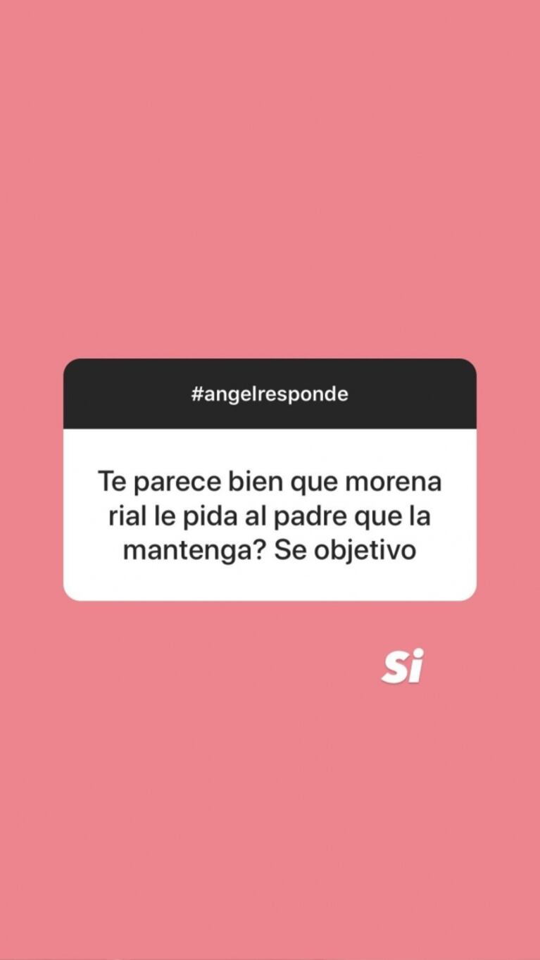 Ángel de Brito se metió en la pelea de Jorge Rial con Morena y contestó a una picante pregunta: "¿Te parece bien que él la mantenga?"