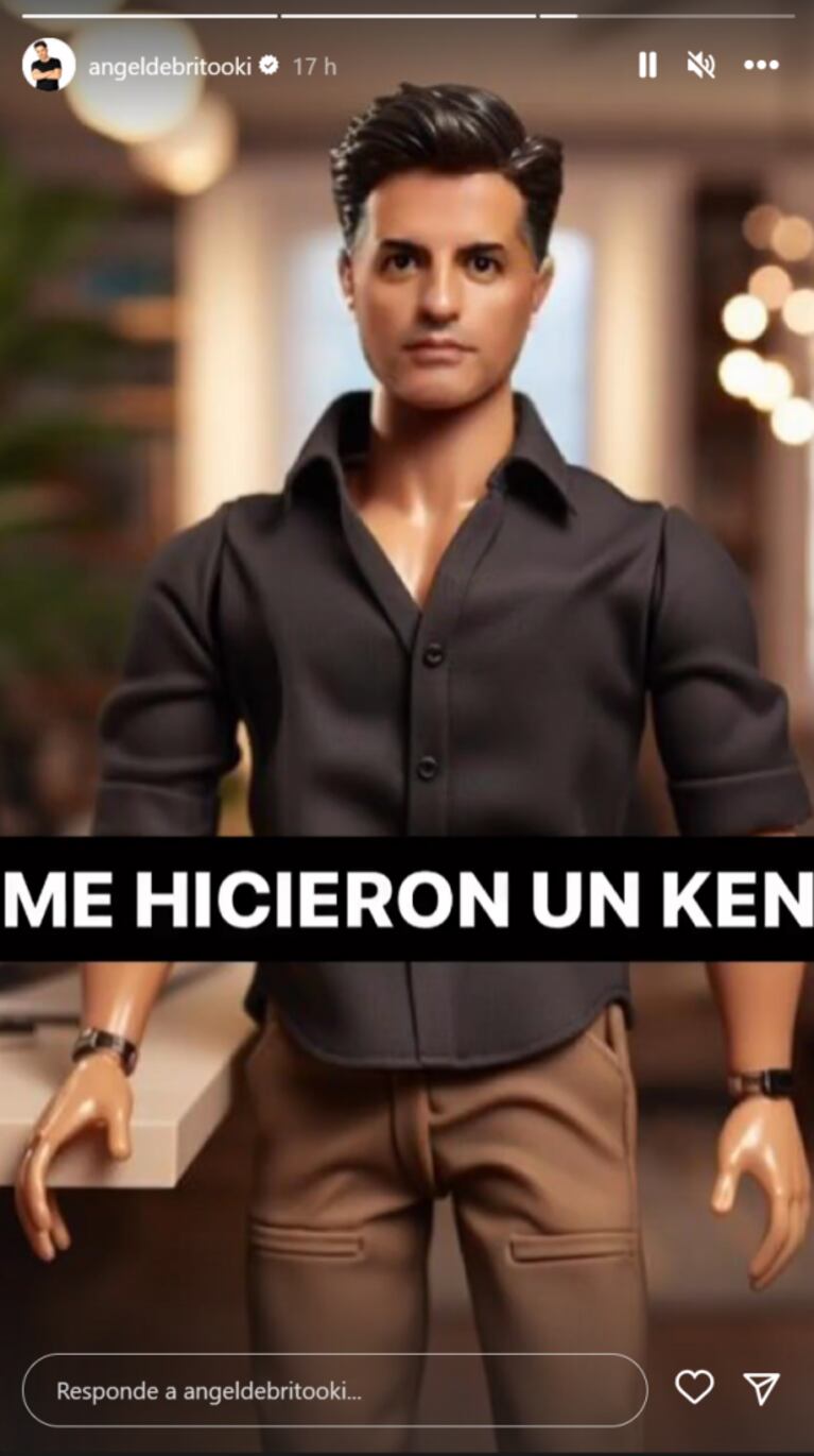 Ángel de Brito se sumó a la "Barbiemanía" y mostró cómo se vería si fuese Ken