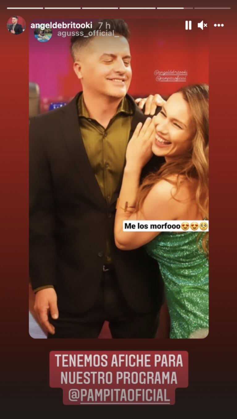 Ángel de Brito sembró la duda sobre si va a conducir un programa con Pampita: "Ya tenemos el afiche"