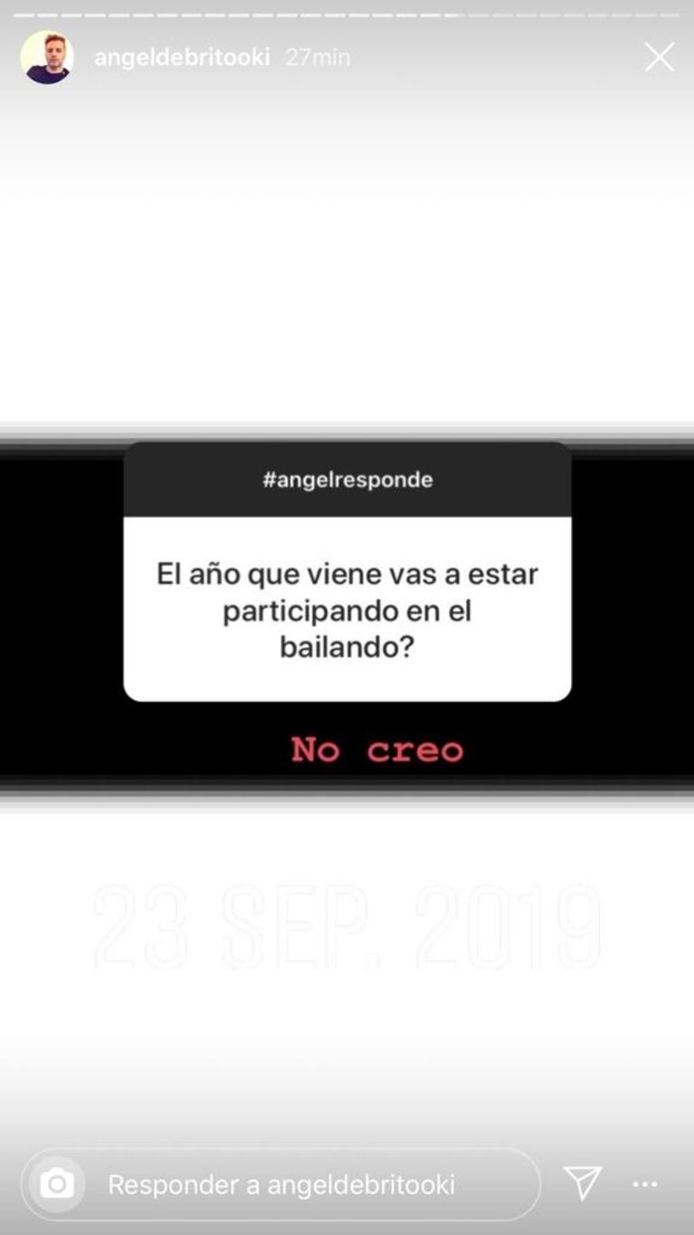 Ángel de Brito sorprendió al responder sobre si volverá a ser jurado del Bailando en 2020: "No creo"