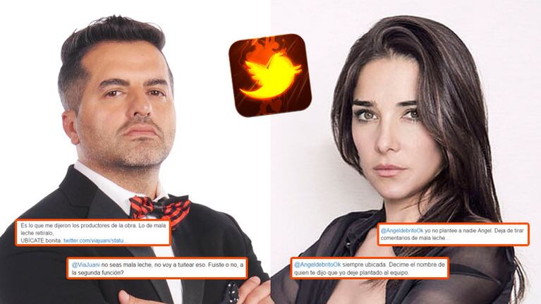 Ángel de Brito y Juana Viale, enfrentados en Twitter (Fotos: Web).
