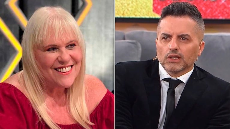 Angel de Brito y Laura Ubfal (Fotos: capturas América TV)