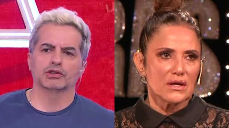 Ángel de Brito y María Fernanda Callejón (Fotos: capturas América TV y Caras TV)