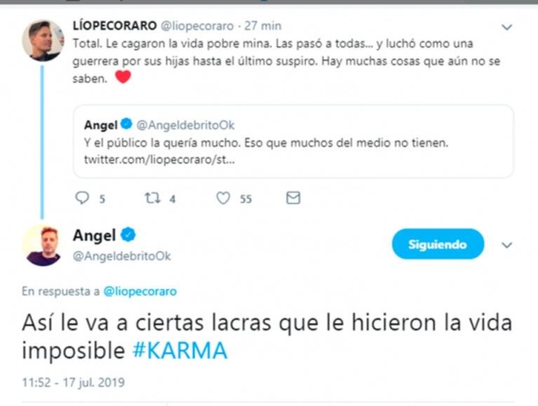 Ángel de Brito y un mensaje fulminante a quienes dañaron a Beatriz Salomón: "Así les va a ciertas lacras"