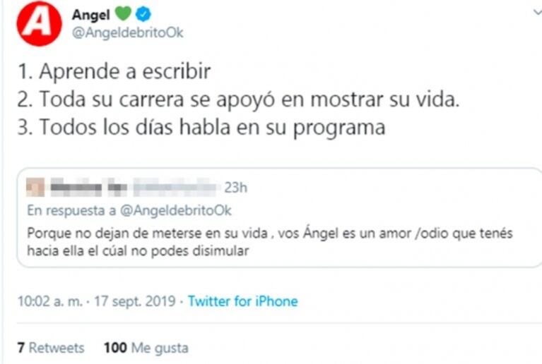 Ángel de Brito y una filosa definición de Pampita: "Toda su carrera se apoyó en mostrar su vida"