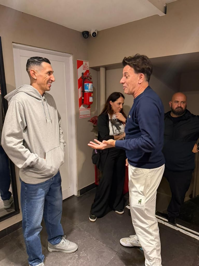 Ángel Di María con Martín Bossi
