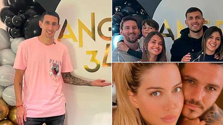 Ángel Di María festejó su cumpleaños con Leo Messi y Antonella Roccuzzo: no estuvieron ni Wanda Nara ni Icardi