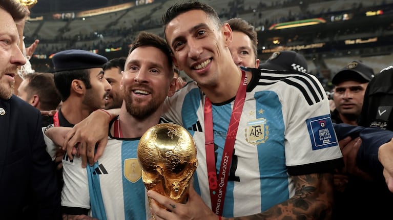 Ángel Di María - Lionel Messi (Foto: EFE).