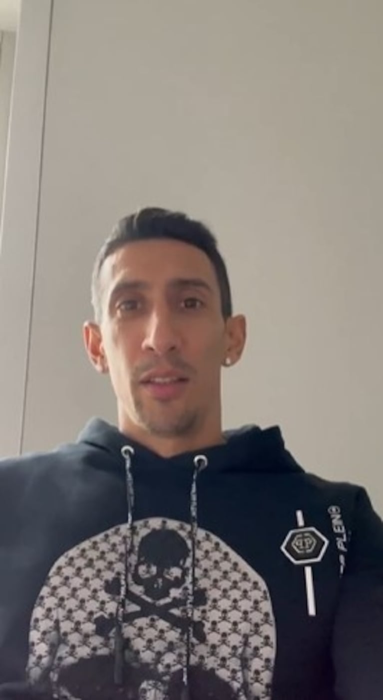 Ángel Di María y Jorgelina Cardoso se conmovieron con Pedrito, un niño muy fanático del futbolista