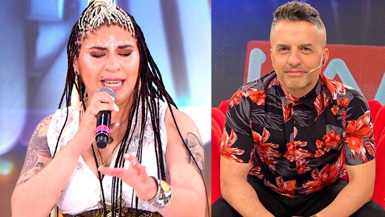 Ángel mandó al frente a los participantes del certamen de canto.