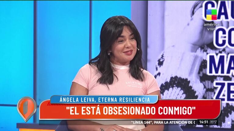 Ángela Leiva habló de su novio, el futbolista Chelo Weigandt, en Intrusos.