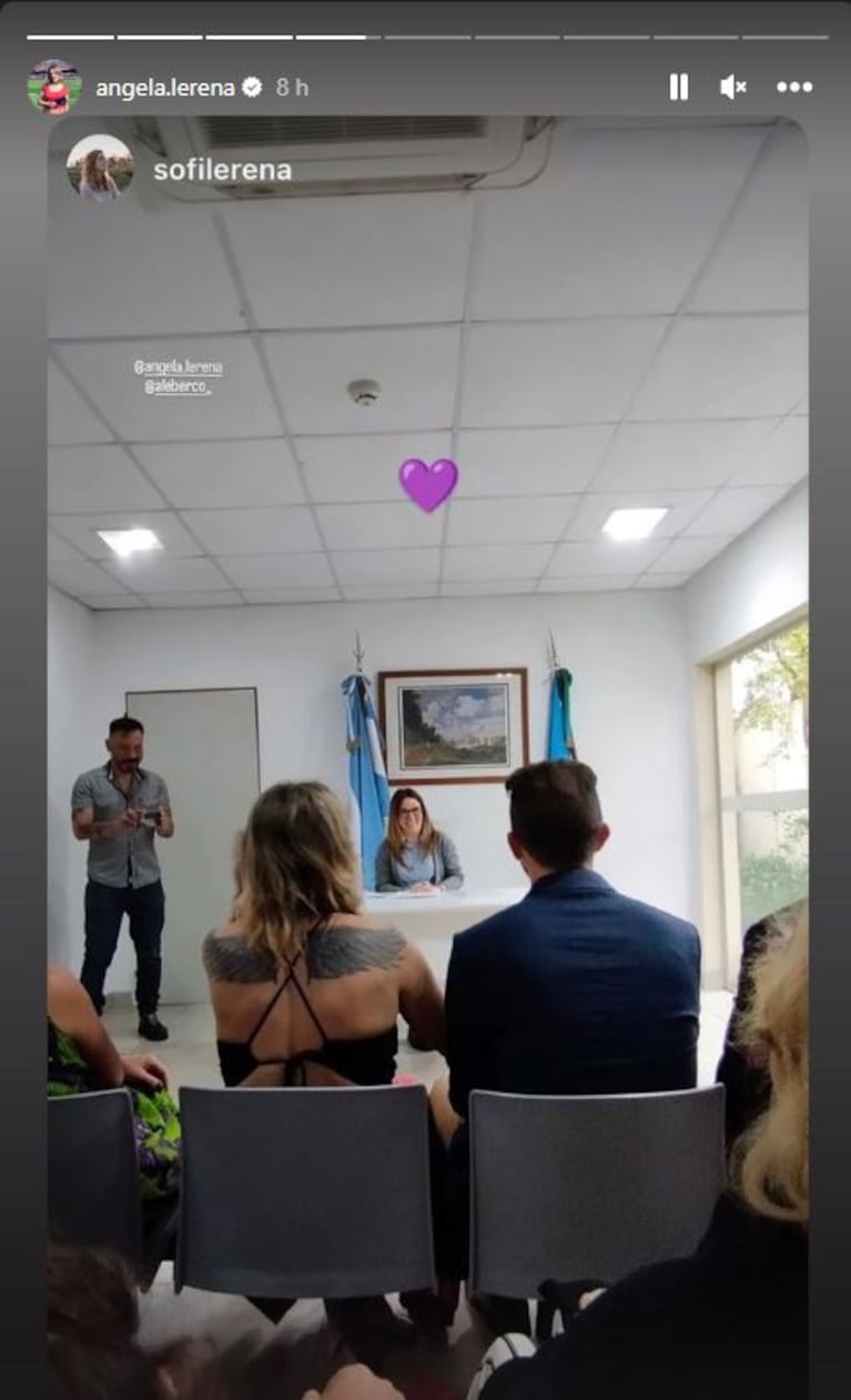 Ángela Lerena y Alejandro Bercovich (Instagram)