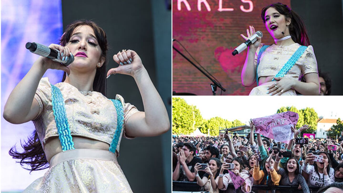 Angela Torres debutó como cantante en el Personal Fest 2016 y arrasó. Foto: Personal Fest 2016