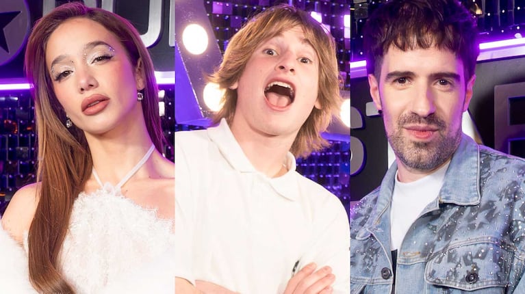 Ángela Torres, Valen Rizzuti y Martín Cirio en Popstars (Foto: gentileza Telefe)