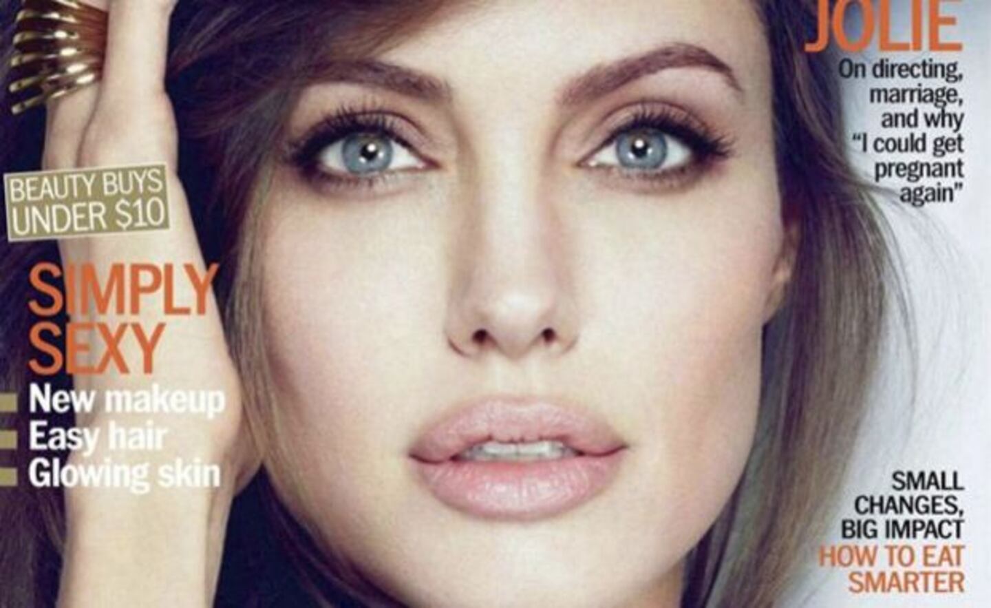 Angelina Jolie, tapa de enero de Marie Claire.