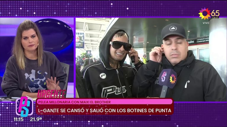 Angie Balbiani expuso a Maxi el Brother.
